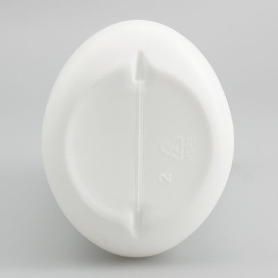 White HDPE Oval 300ml Reusable Shampoo Bottles