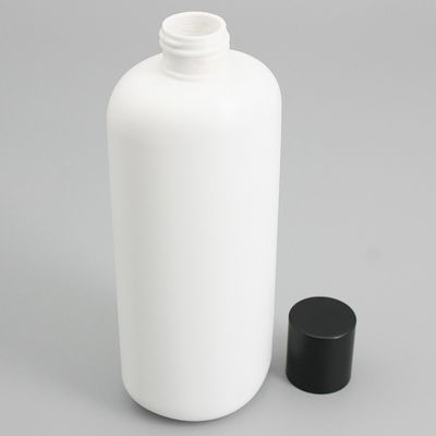 White HDPE Oval 300ml Reusable Shampoo Bottles
