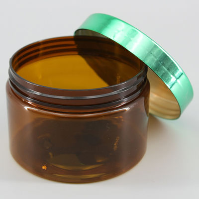 Amber PET 64mm 300ml Clear Cosmetic Jars