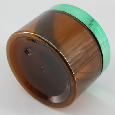 Amber PET 64mm 300ml Clear Cosmetic Jars