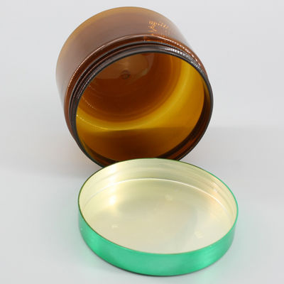 Amber PET 64mm 300ml Clear Cosmetic Jars