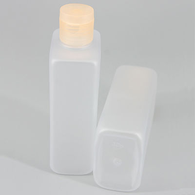 Transparent Cuboid 230ml Matte Skin Care Bottles