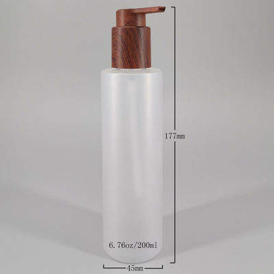 Custom PET Frosted 200ml Cosmetic Lotion Bottle For Shampoo