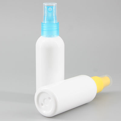 White 70ml 75ml PET Spray Bottle Cosmo Shape Round Shoulder