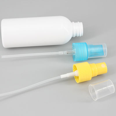 White 70ml 75ml PET Spray Bottle Cosmo Shape Round Shoulder