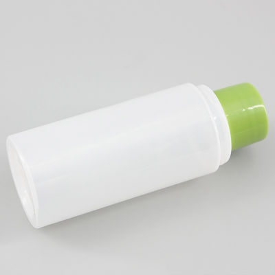 1.69oz/50ml Mini Light White PET Plastic Bottle With Different Color Screw Cap, Empty Liquid Skincare Lotion Bottle