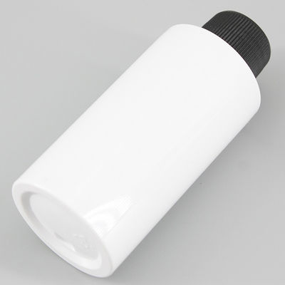 2.02oz60ml Mini White PET Flat Shoulder Liquid Lotion Cream Bottle With Screw Cap Sprayer Travel Portable Plastic Bottle