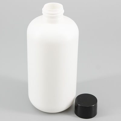 8.45oz/250ml White HDPE Body Lotion Shampoo Bottle, Shower Gel Cream Cosmetic Plastic Bottle
