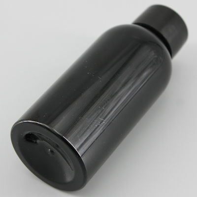 2.7oz/80ml Mini Black PET Bottle With Screw Cap Sprayer, Anti-Light Plastic Bottle , Universal Packaging Bottle