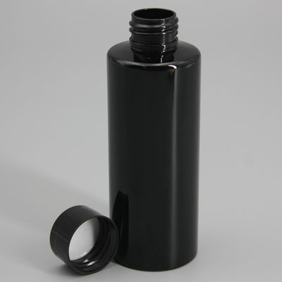 150ml Black Flat Shoulder PET Cosmetic Lotion Bottle