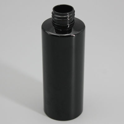 150ml Black Flat Shoulder PET Cosmetic Lotion Bottle