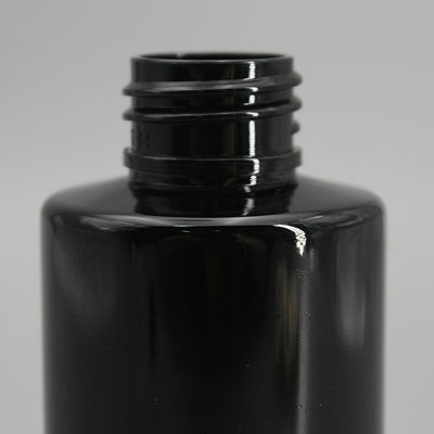 150ml Black Flat Shoulder PET Cosmetic Lotion Bottle