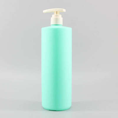 Cylinder PE 1000ml Shower Gel Shampoo Pump Bottles