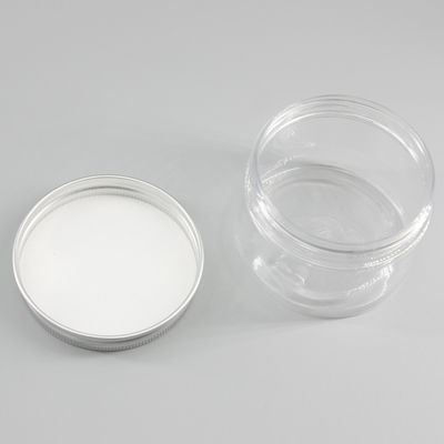 Cylinder 150ml PET Transparent Plastic Cosmetic Cream Jar Packaging