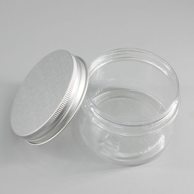 Cylinder 150ml PET Transparent Plastic Cosmetic Cream Jar Packaging