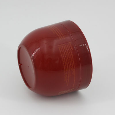 400g Red PET Body Scrub Jar Bowl Shape 500ml Plastic Jar