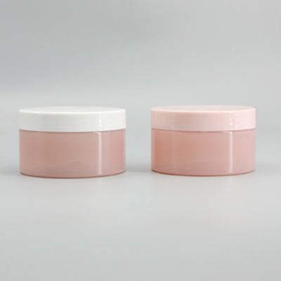 200ml 250ml Pink Body Cosmetic PET Plastic Jars