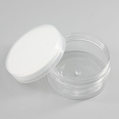 PET Cylinder 100ml Empty Transparent Cosmetic Jars