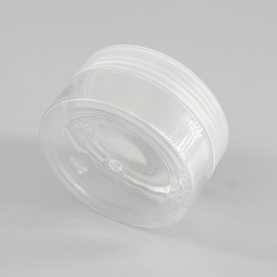 PET Cylinder 100ml Empty Transparent Cosmetic Jars