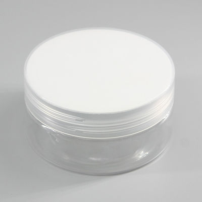 PET Cylinder 100ml Empty Transparent Cosmetic Jars