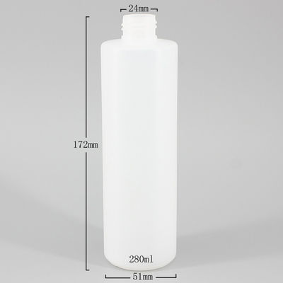 Customized 280ml 300ml Cylindrical Shampoo Pump Bottles