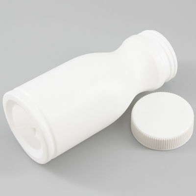 White HDPE 180ml Flip Top Lid For Calcium Tablets