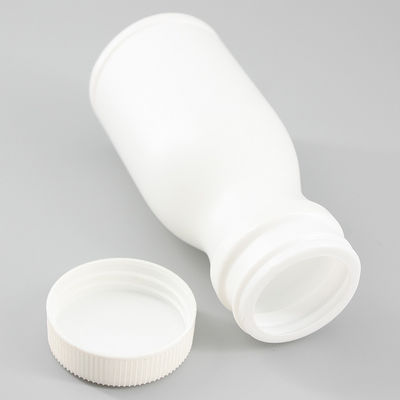 White HDPE 180ml Flip Top Lid For Calcium Tablets