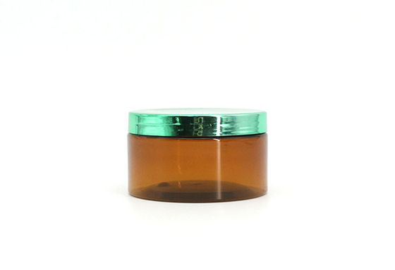 Amber PET 64mm 300ml Clear Cosmetic Jars