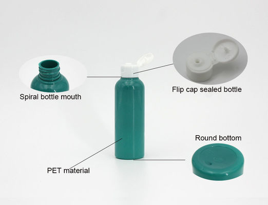 Blue Round 120mm 3.38oz Skin Care Bottles