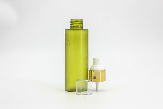 130ml Frost Transparent Green Cylinder Makeup Spray Bottle