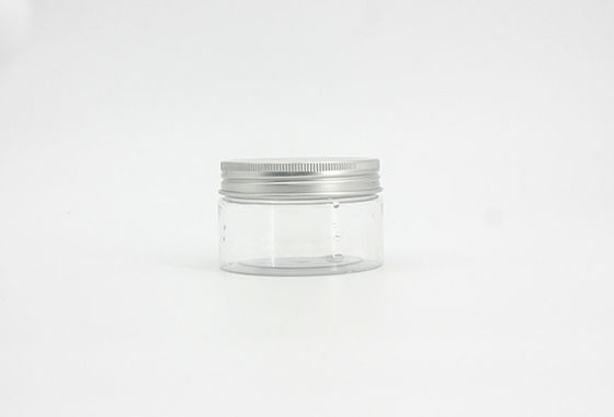 Aluminum Lid 100ml Clear Cosmetic Jars For Hair Spray