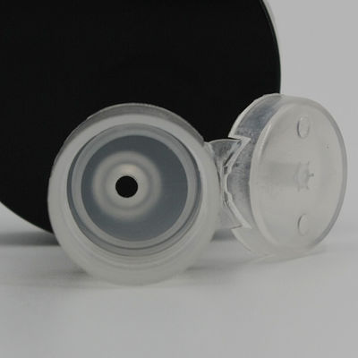 Round PP Cosmetic Bottle Clear 24mm Flip Top Lid