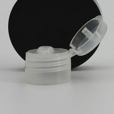 Round PP Cosmetic Bottle Clear 24mm Flip Top Lid