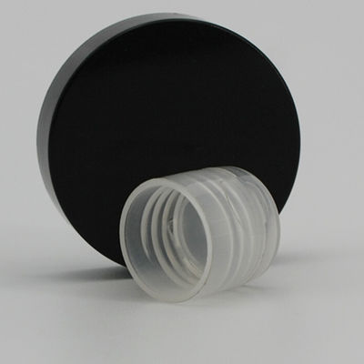 Round PP Cosmetic Bottle Clear 24mm Flip Top Lid
