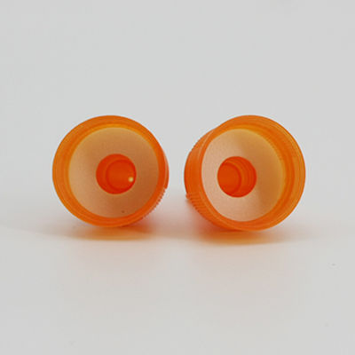 Hot Stamping 24mm Orange Flip Top Lid For Ketchup