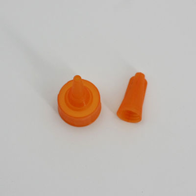 Hot Stamping 24mm Orange Flip Top Lid For Ketchup