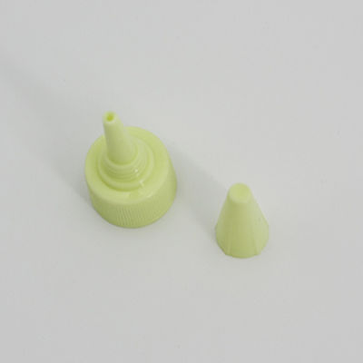 Plastic Light Green Packaging Bottle 24mm Flip Top Cap