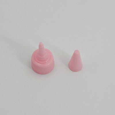 Pink Plastic Spiral Honey Packaging 18mm Screw Flip Cap