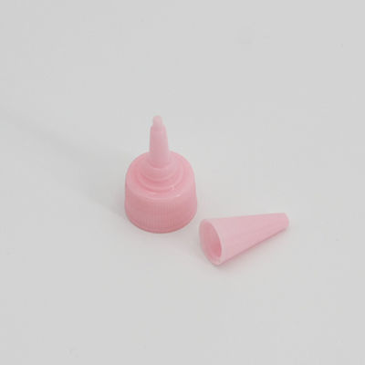 Pink Plastic Spiral Honey Packaging 18mm Screw Flip Cap