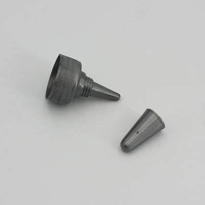 Plastic Gray Spiral Pointed 32mm Flip Top Lid With Twist Lock