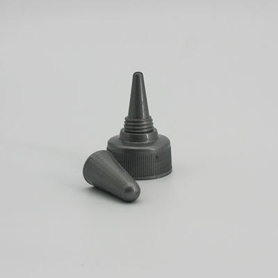 Plastic Gray Spiral Pointed 32mm Flip Top Lid With Twist Lock