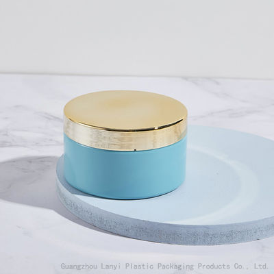 Blue Cylinder Body Milk Cream 200ml Plastic Cosmetic Jars
