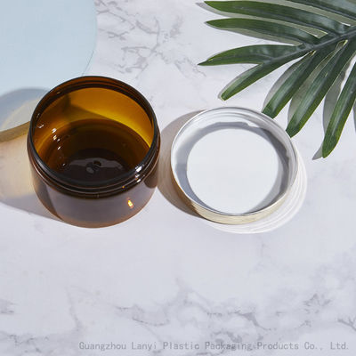 Amber  Body Butter 250ml 400ml PET Clear Cosmetic Jars