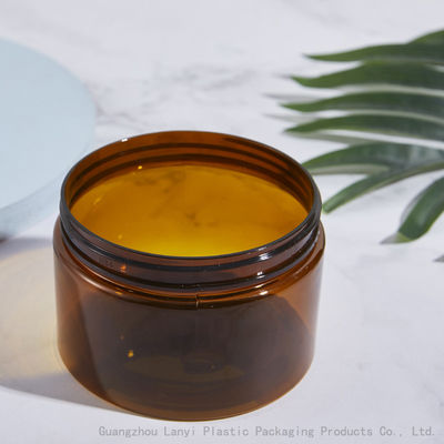 Amber  Body Butter 250ml 400ml PET Clear Cosmetic Jars