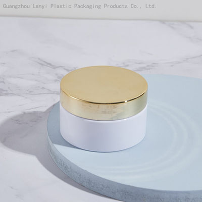 White Clear Cylinder 3.38OZ 100ml Plastic Cosmetic Jars