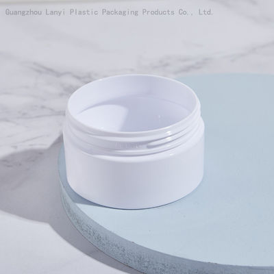White Clear Cylinder 3.38OZ 100ml Plastic Cosmetic Jars