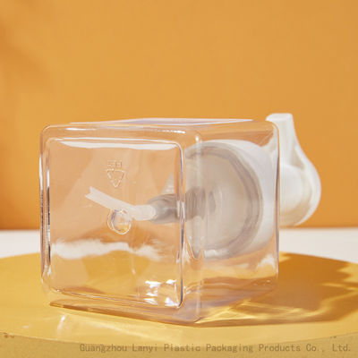 Transparent 250ml PET Plastic Foam Pump Bottle 68*68*143mm