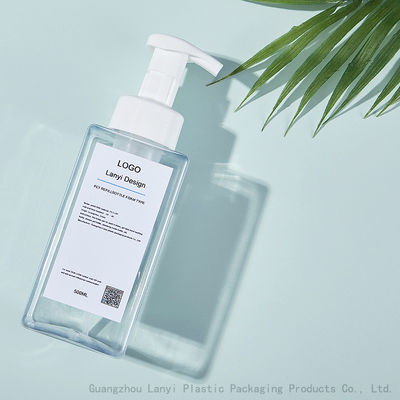 Pet 250Ml 500Ml Square Foam Bottle For Hand Soap