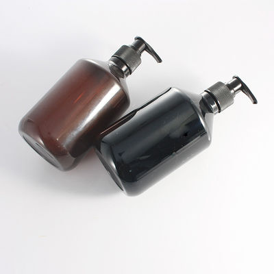 PET 500ml Oblique Shoulder Shampoo Pump Bottles