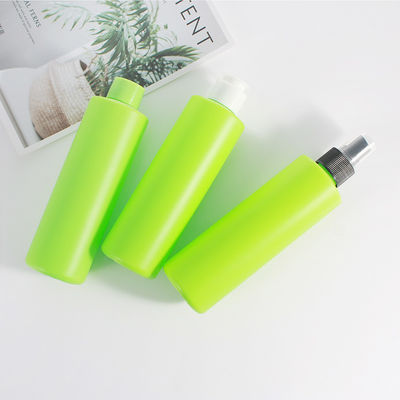 Green Cylindrical 230ml Detergent Liquid Bottle With Flip Cap